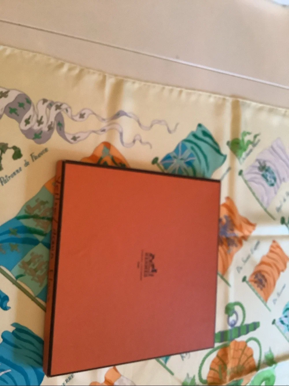Hermes square silk
